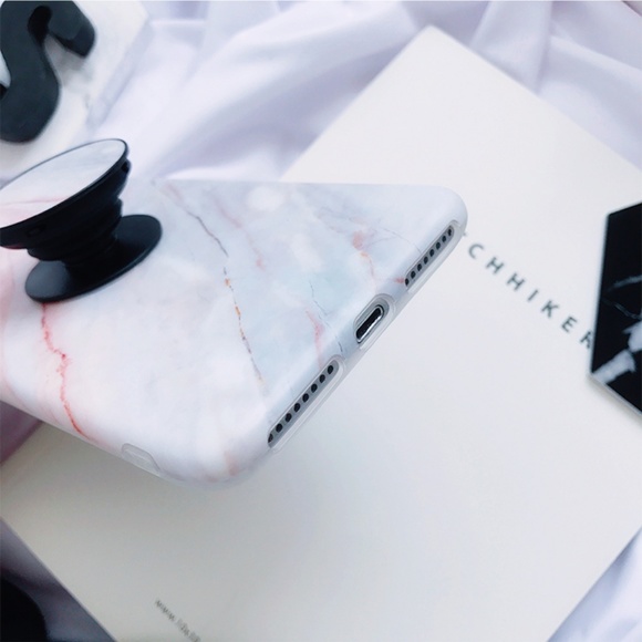 NEW iPhone X/7/7+/8/8+ Marble case W/ Holder - Picture 4 of 7